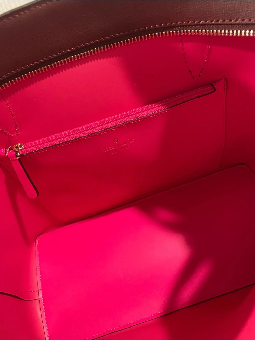 ♠️ Kate Spade Adel Large Tote - Burgundy ♠️